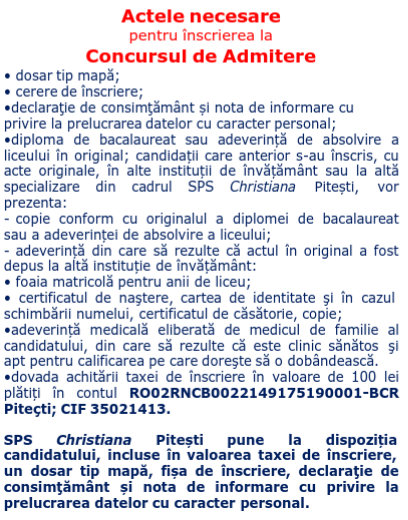 Inscrieri acte 2024